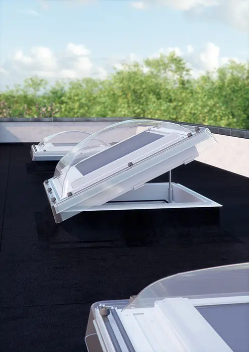 Elektrische lichtkoepels van Bouw-Handel.nl
