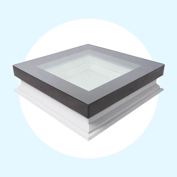 LIchtkoepel vlak glas DXG